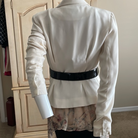 MADISON MARCUS SIZE SMALL IVORY SILK JACKET SIZE SM - Picture 7 of 12
